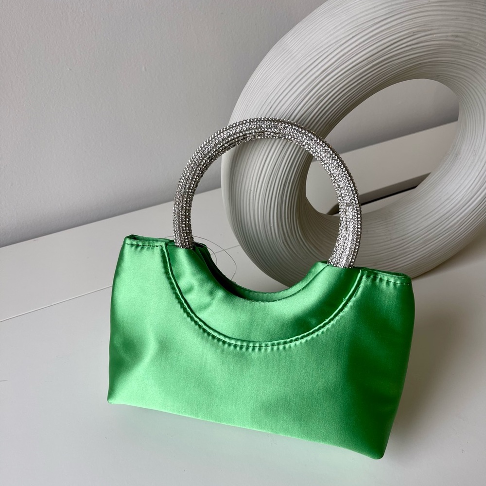 Satin crystal bag